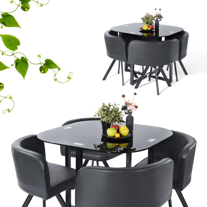 Ebern Designs Lamons 5 Piece Dining Set & Reviews Wayfair
